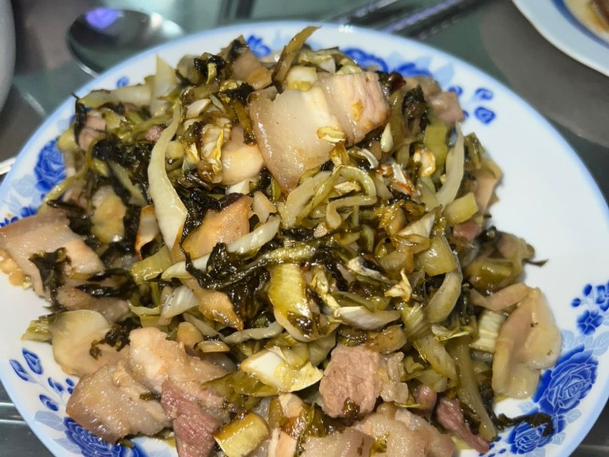 Cải chua xào thịt ba rọi - Món mặn/ Món xào