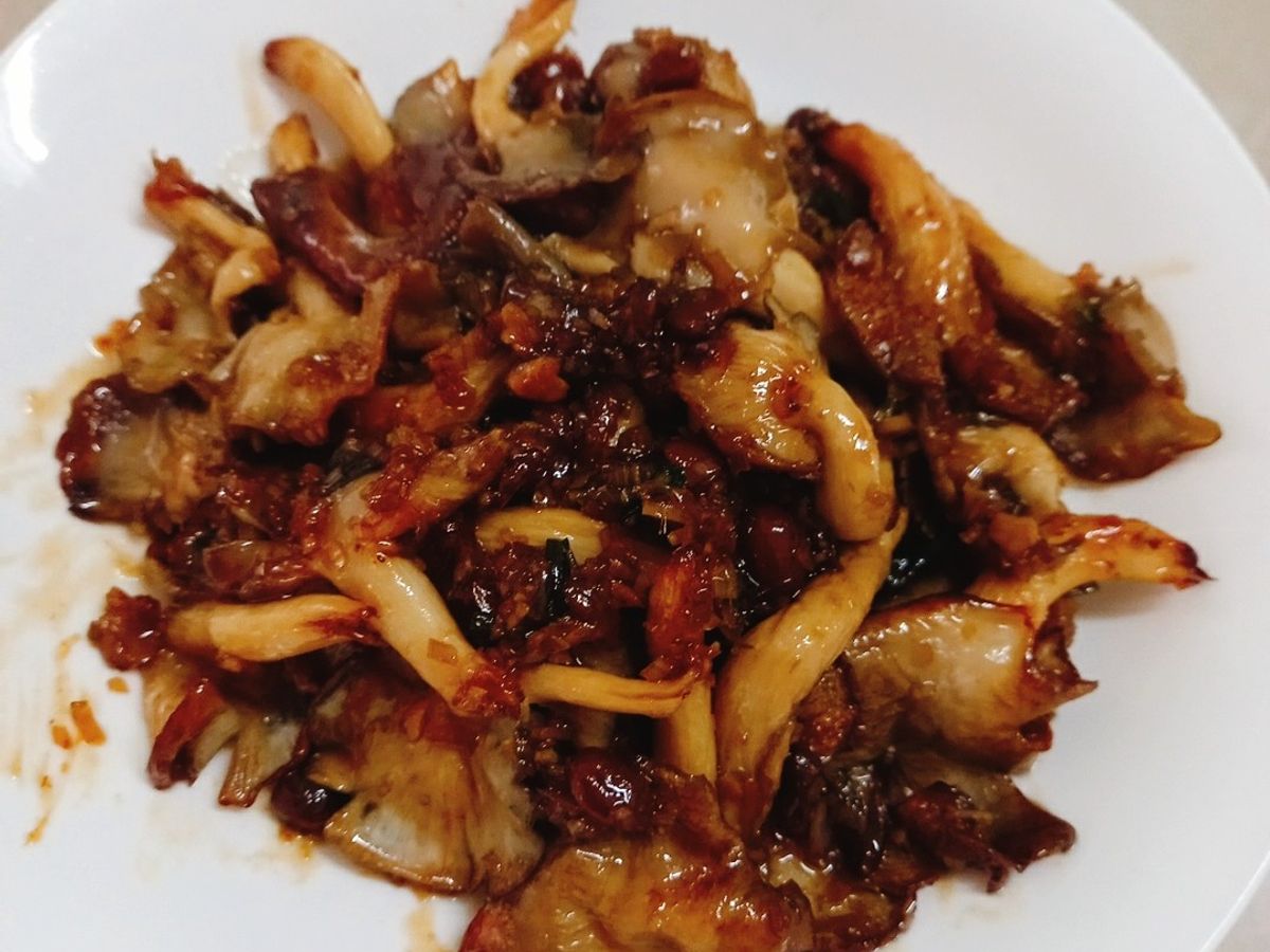Nấm bào ngư kho tương hột