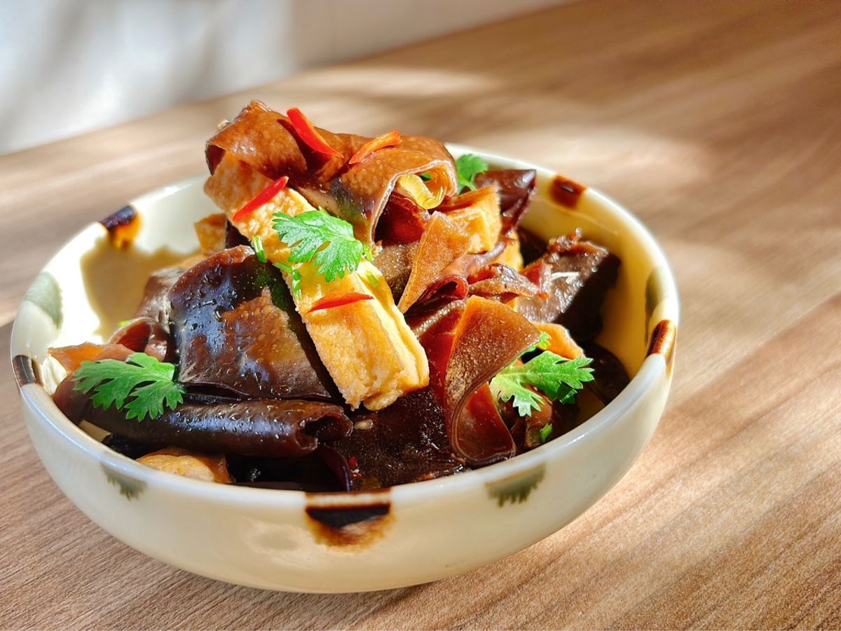 Mộc nhĩ kho đậu phụ