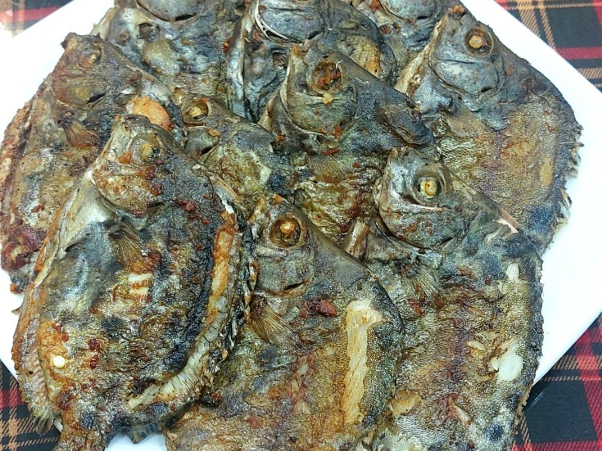 Cá nâu chiên