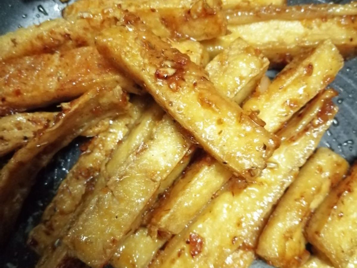 Đậu hủ xào sả ớt cực dễ