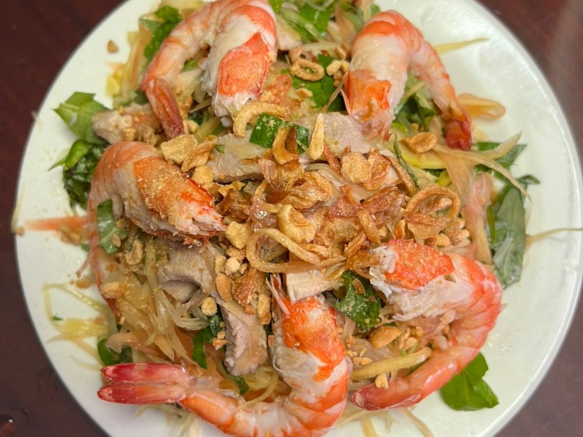 Gỏi đu đủ tôm thịt