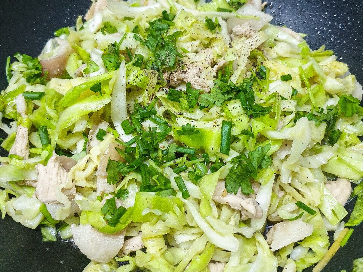 Bắp cải xào thịt