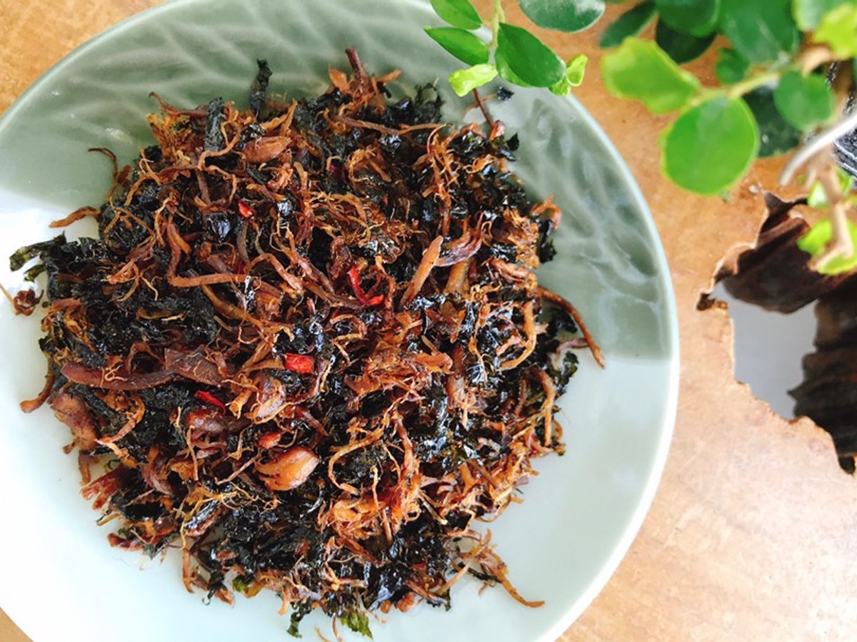 Chà bông chân nấm rong biển (Ruốc nấm)