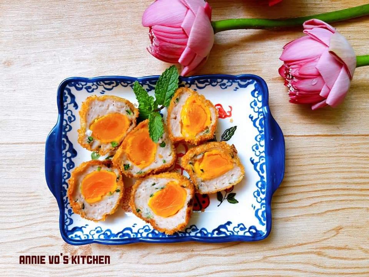 Chả cá bọc trứng muối chiên xù