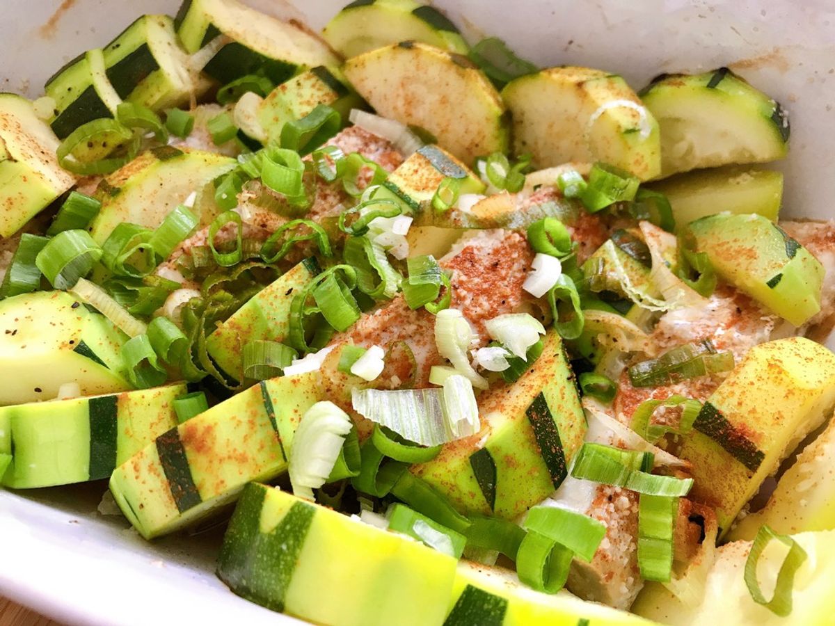 Cá Minh Thái Hấp Bí Ngòi