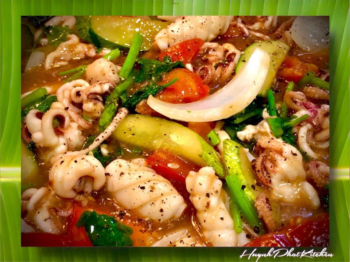 Mực Ống Xào Chua Ngọt