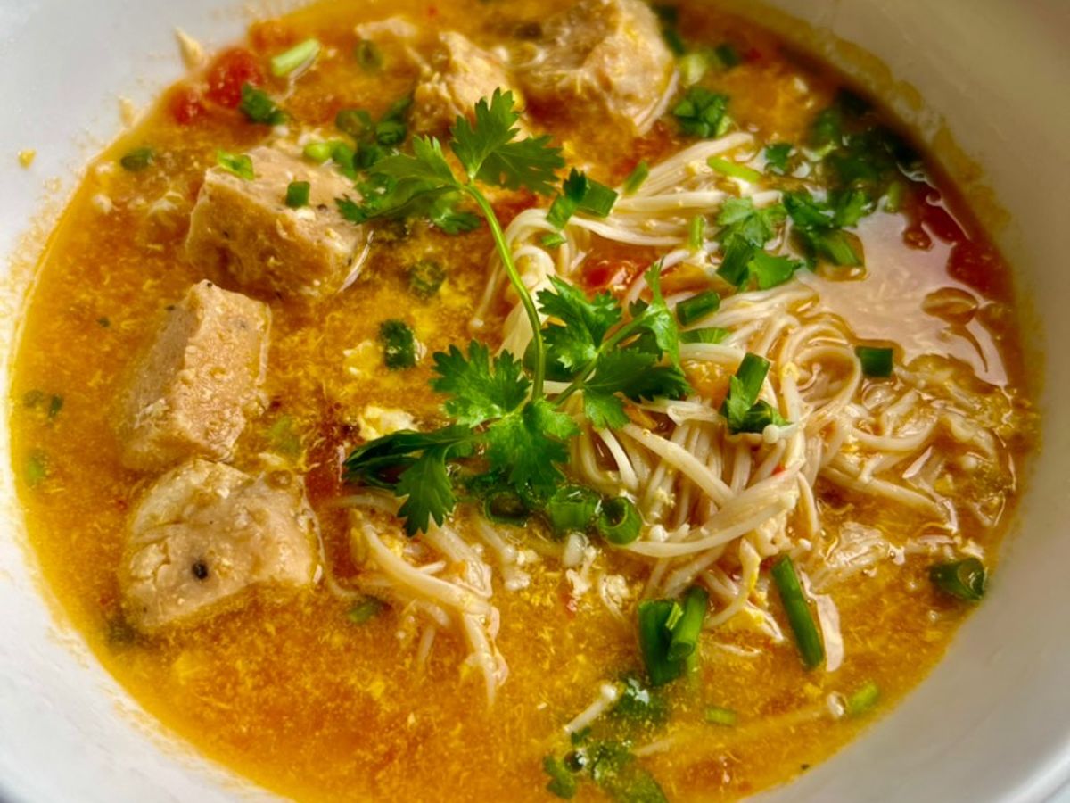 Canh Cà Chua Trứng Nấm Chả Cua🍥🍅