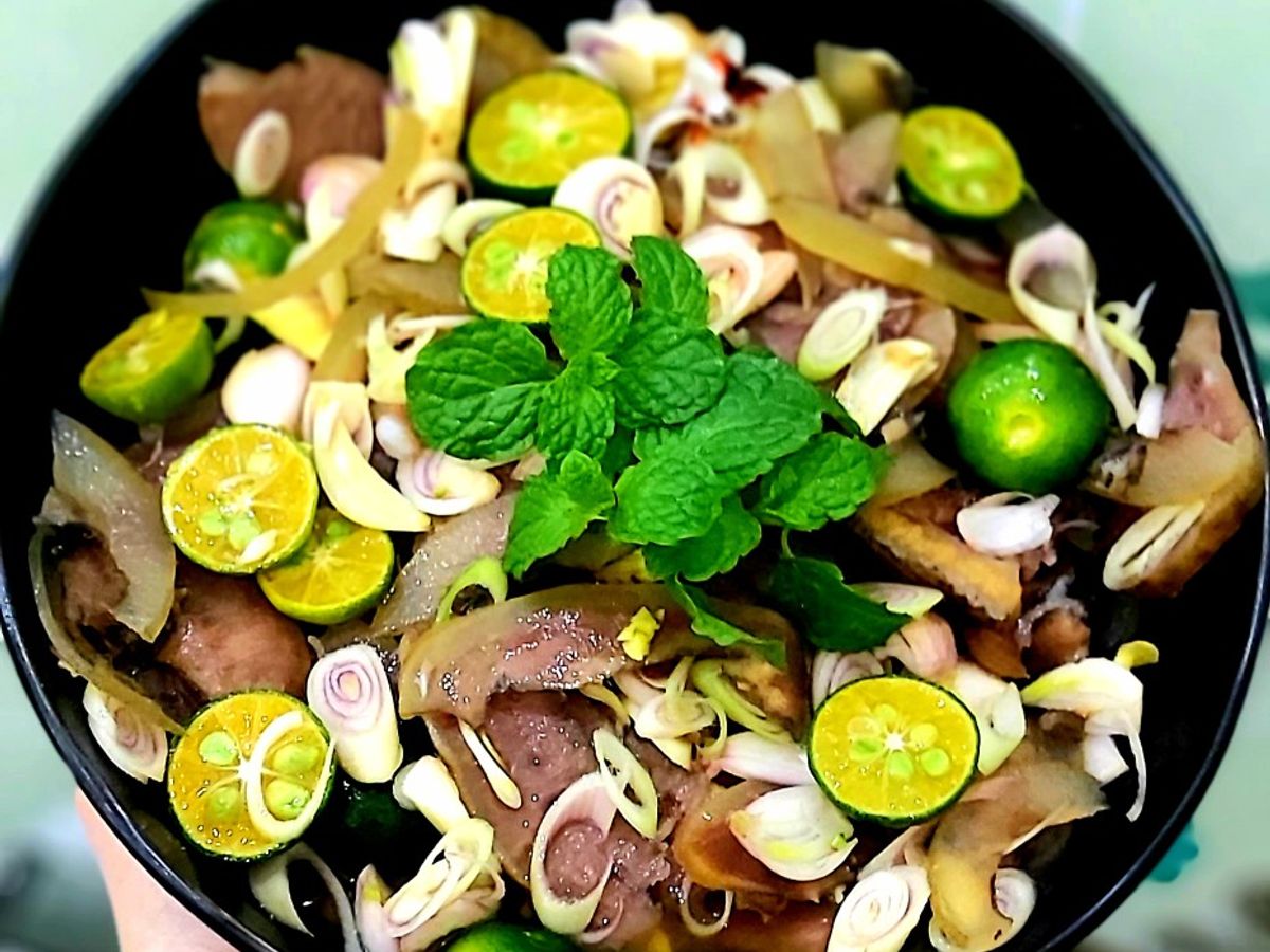 Vó bò ngâm sả tắc