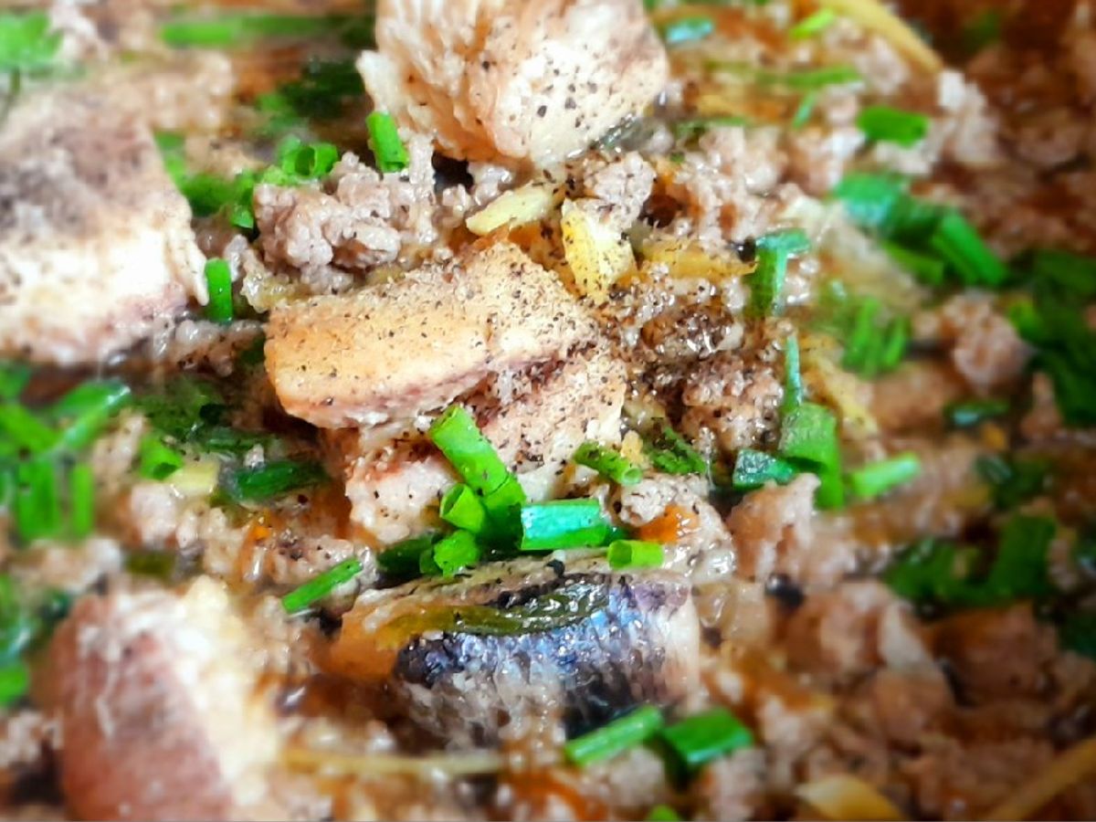 Phile cá lóc kho thịt