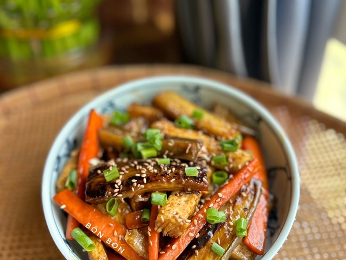 Cà Tím Cà Rốt Đậu Hũ Sốt Teriyaki