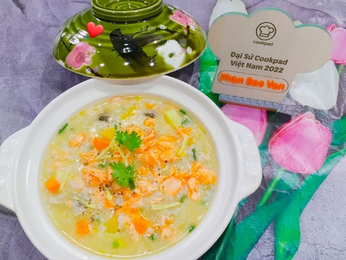 Cháo cá hồi