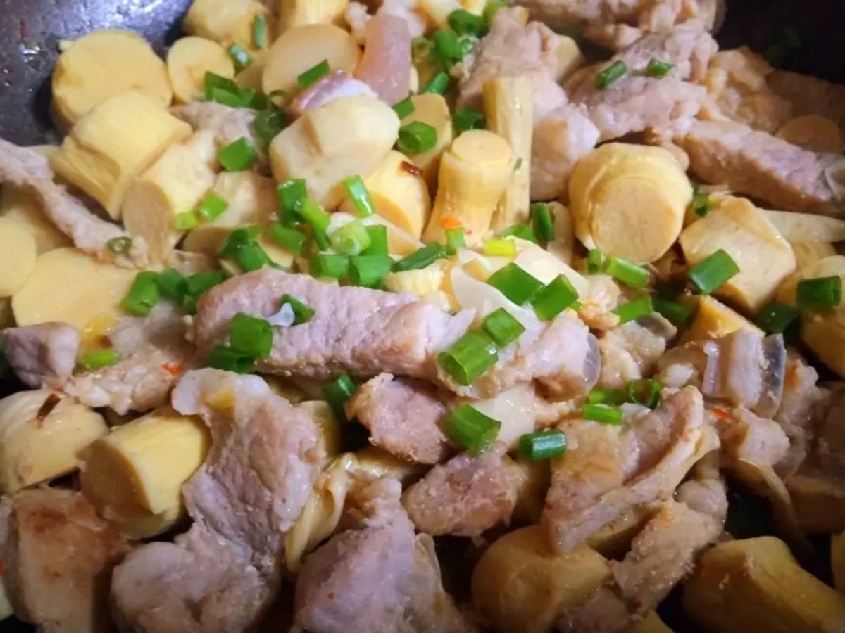 Măng trúc xào thịt
