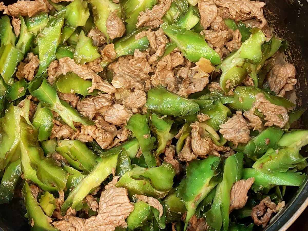 Đậu rồng xào thịt bò