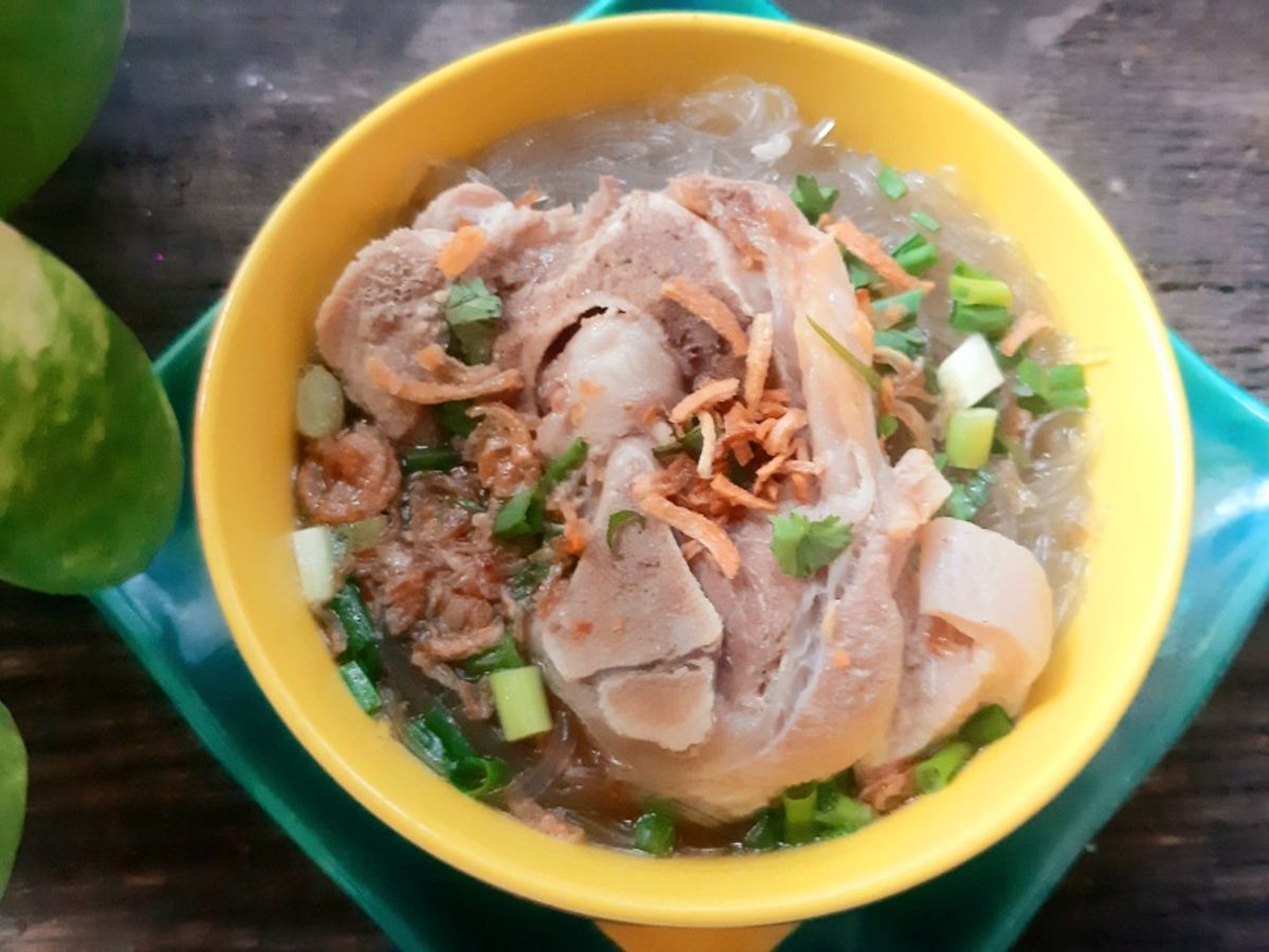 Miến giò heo