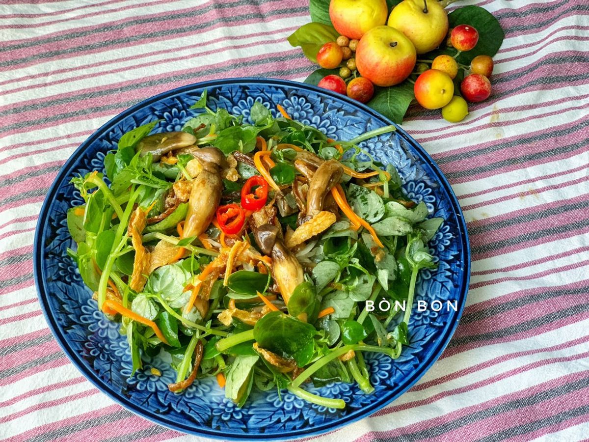 Gỏi Rau Càng Cua Nấm Mối Chay