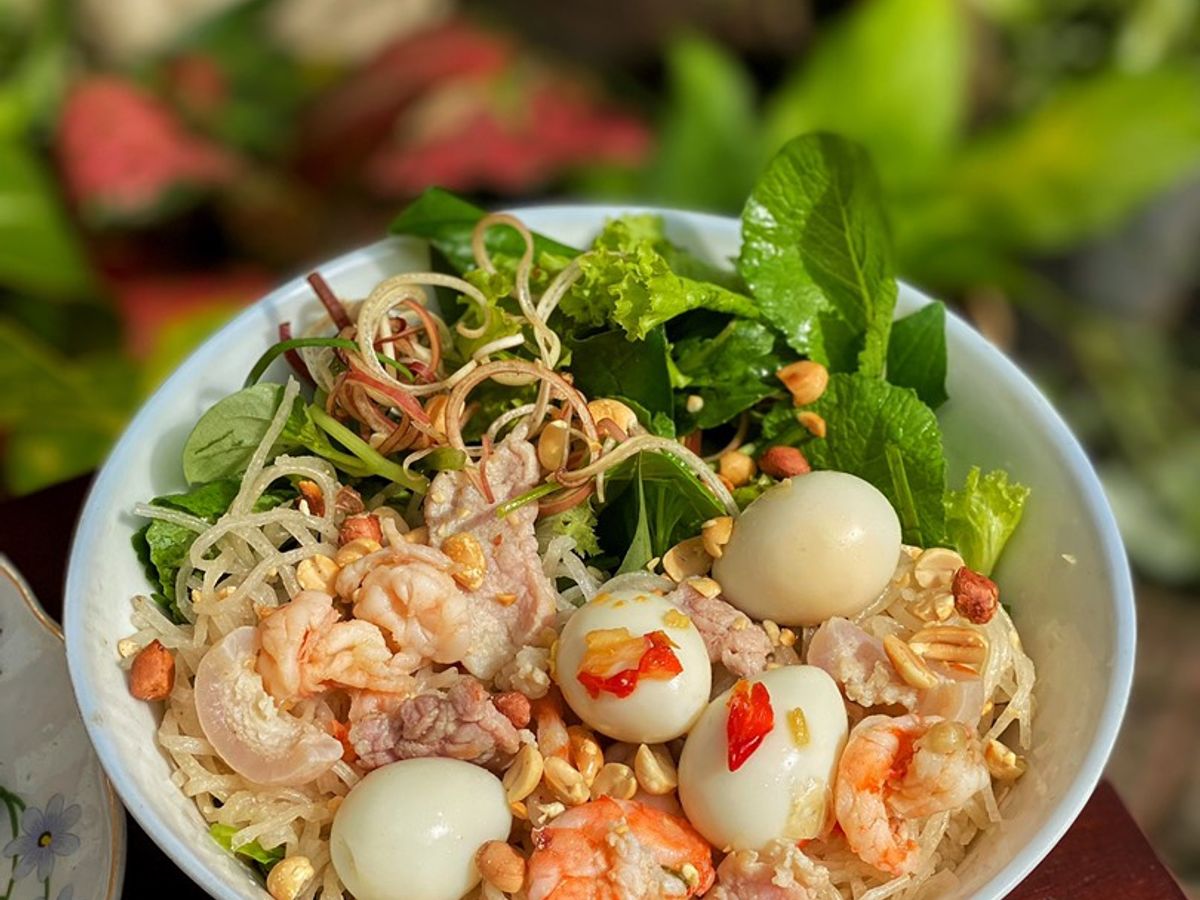Phở Sắn Quế Sơn Trộn Tôm Thịt