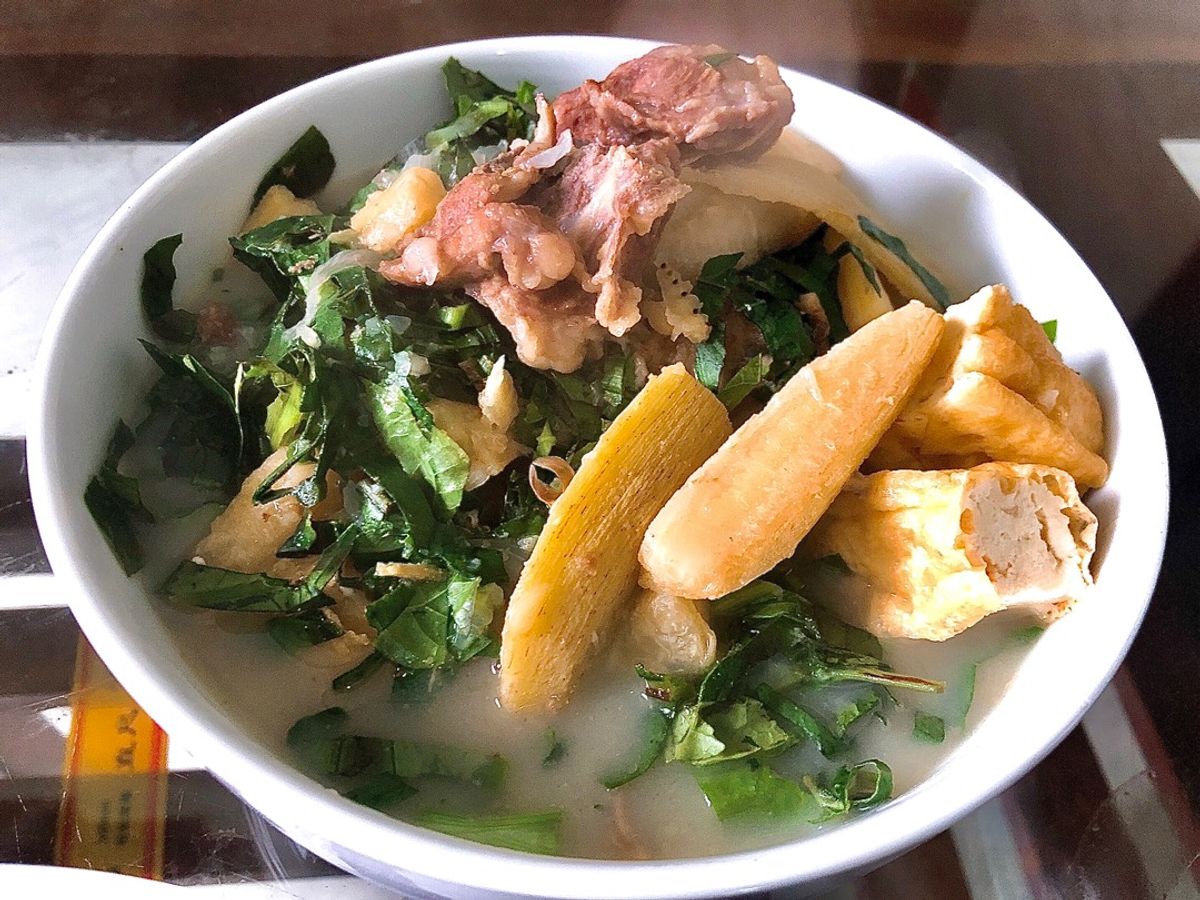 Canh Chuối Đậu Xương Heo (Om Với Mẻ)