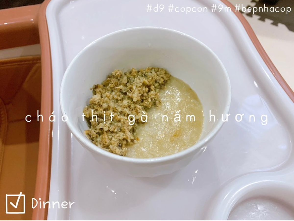 Cháo thịt gà 🍗 nấm hương