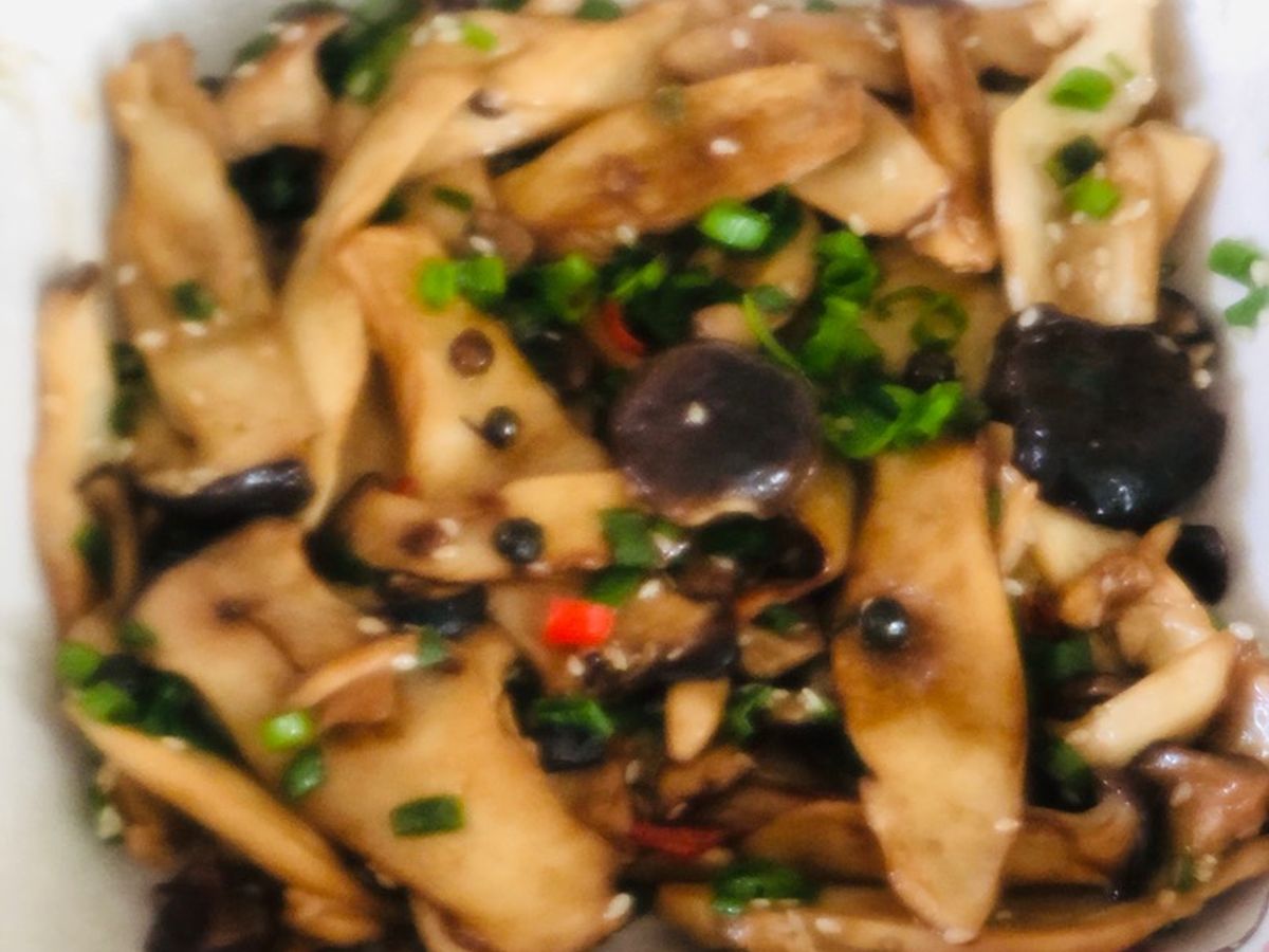 Nấm đùi gà áp chảo (ngày 3)