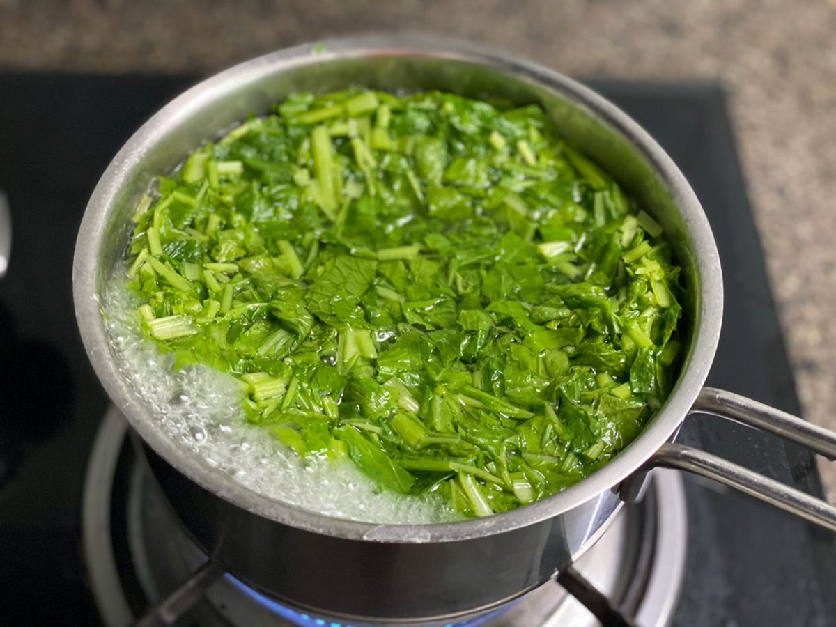 Canh Cải Non Nấu Cá Bè