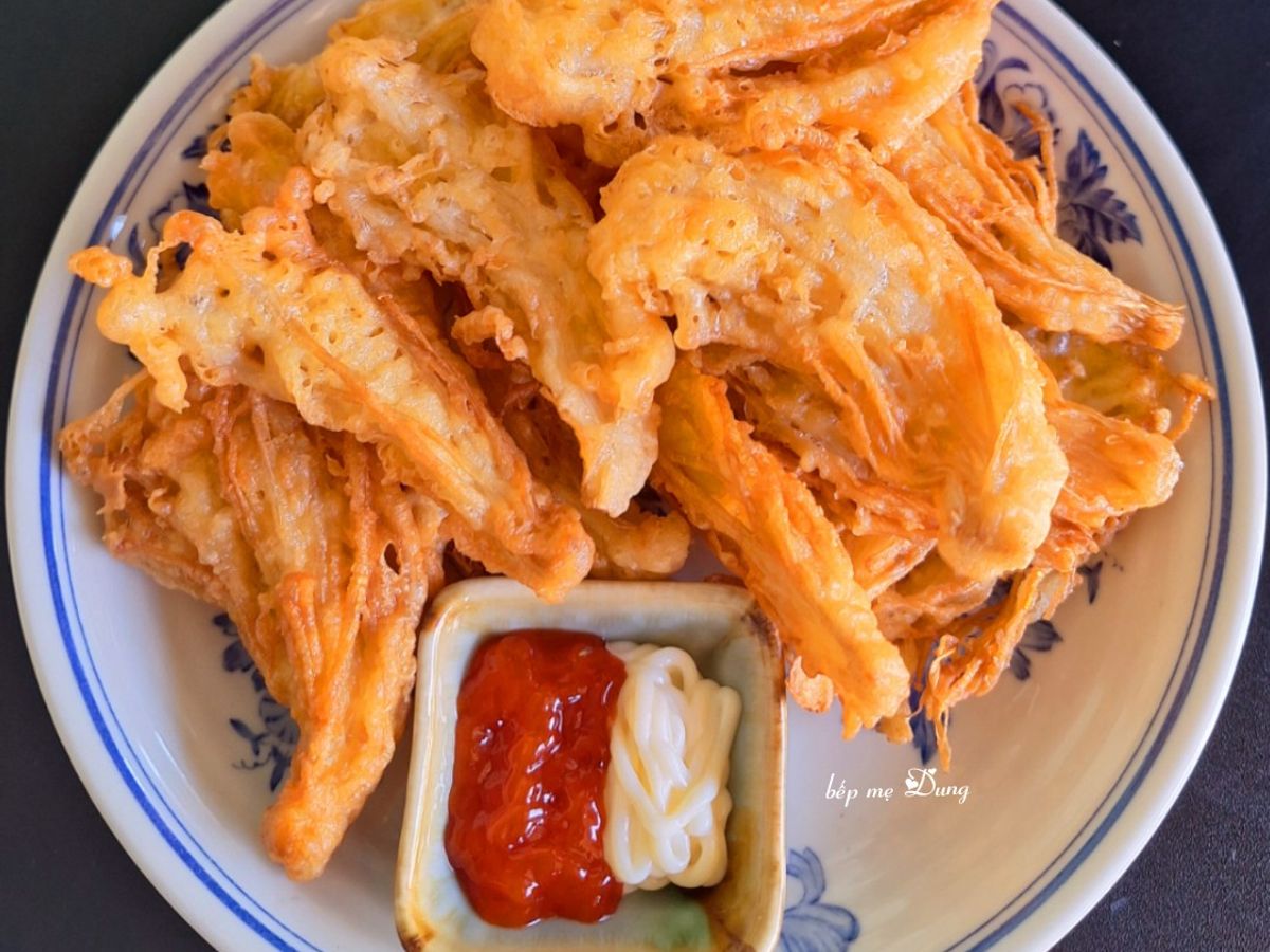 Nấm kim châm chiên giòn