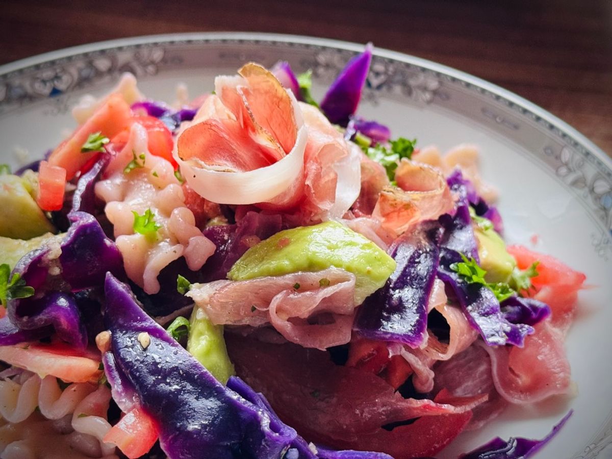 Salad Nui Mafalda, Jambon Khô & Rau Quả