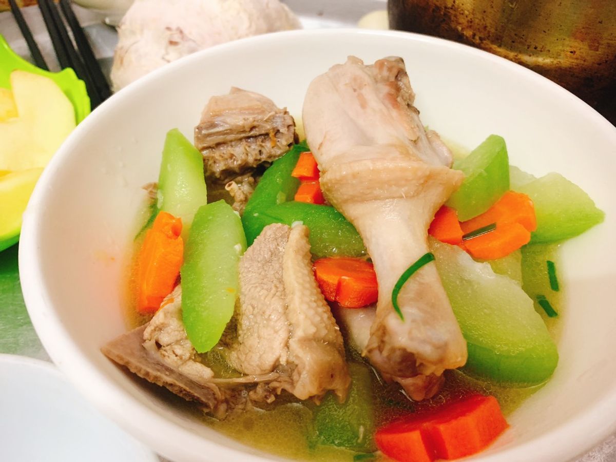 Thịt vịt nấu bí xanh