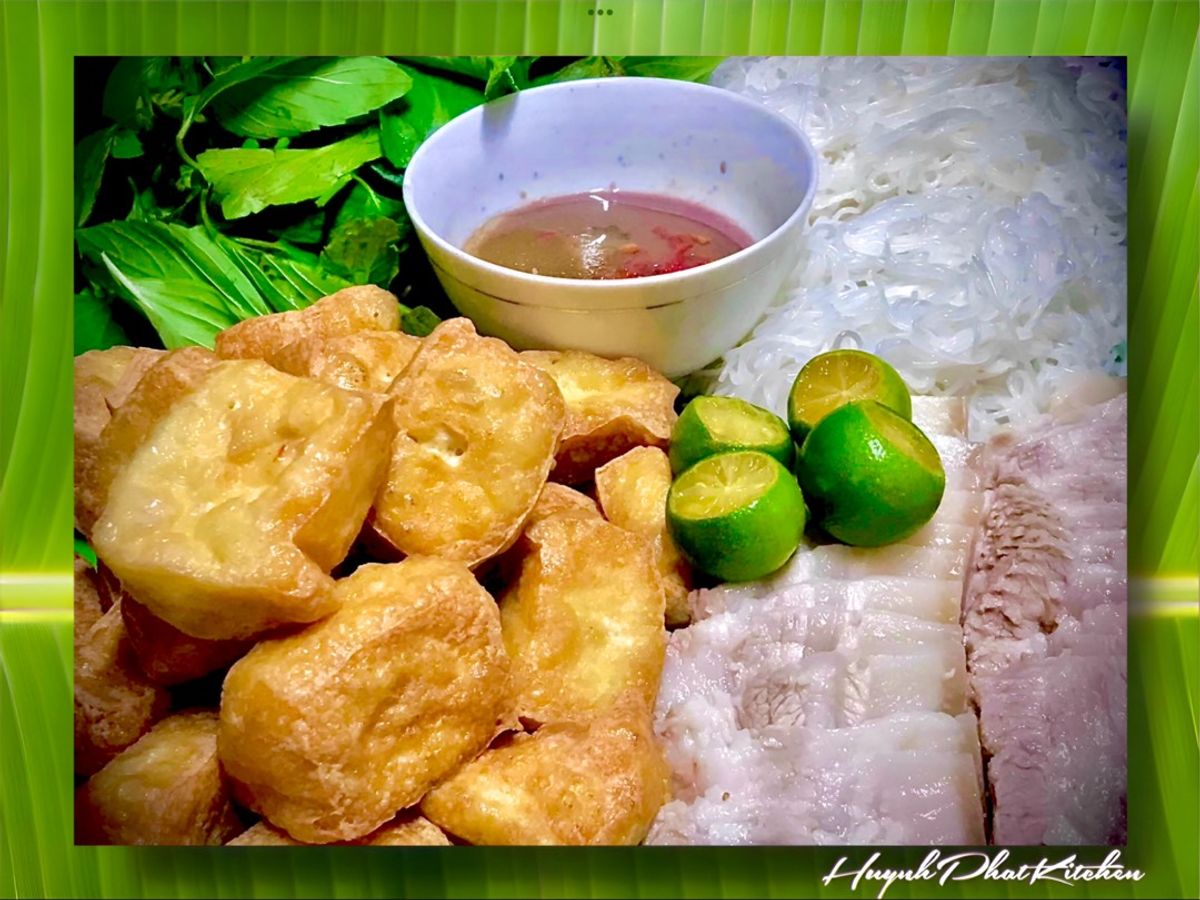Bún Đậu Thịt Luộc Mắm Tôm