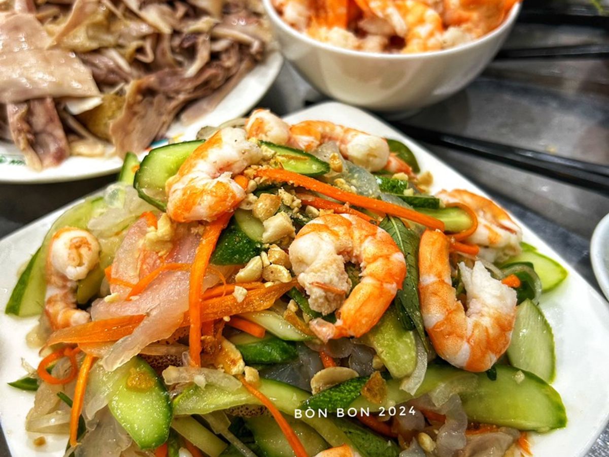 Gỏi Sứa Tôm Dưa Leo