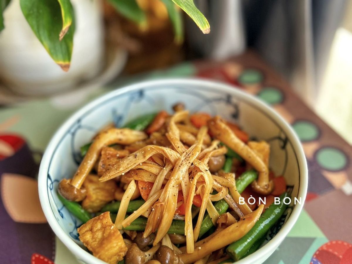 Bông Kim Châm Kho Rau Củ Chay