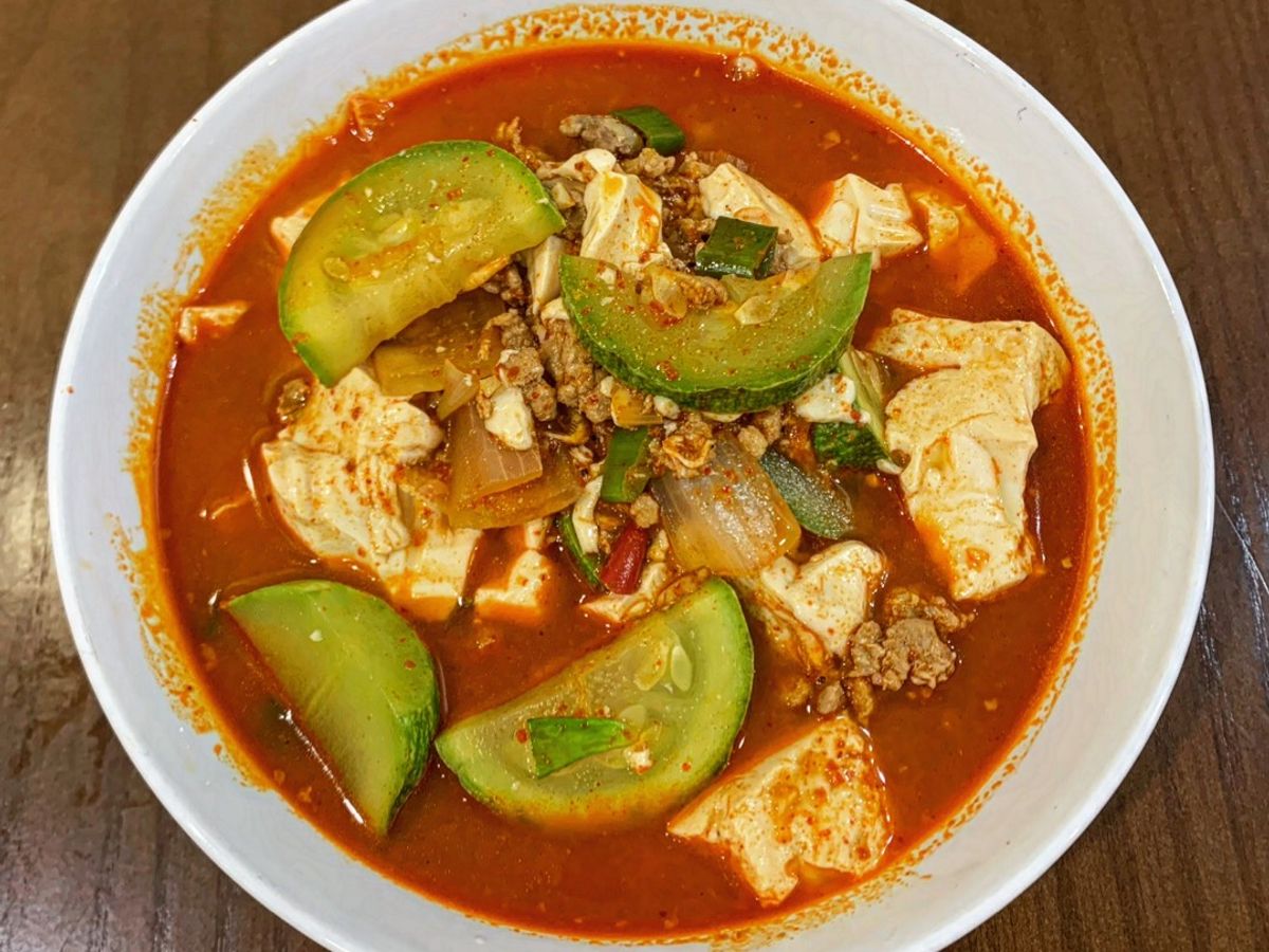 순두부찌개- Canh đậu phụ non Hàn Quốc