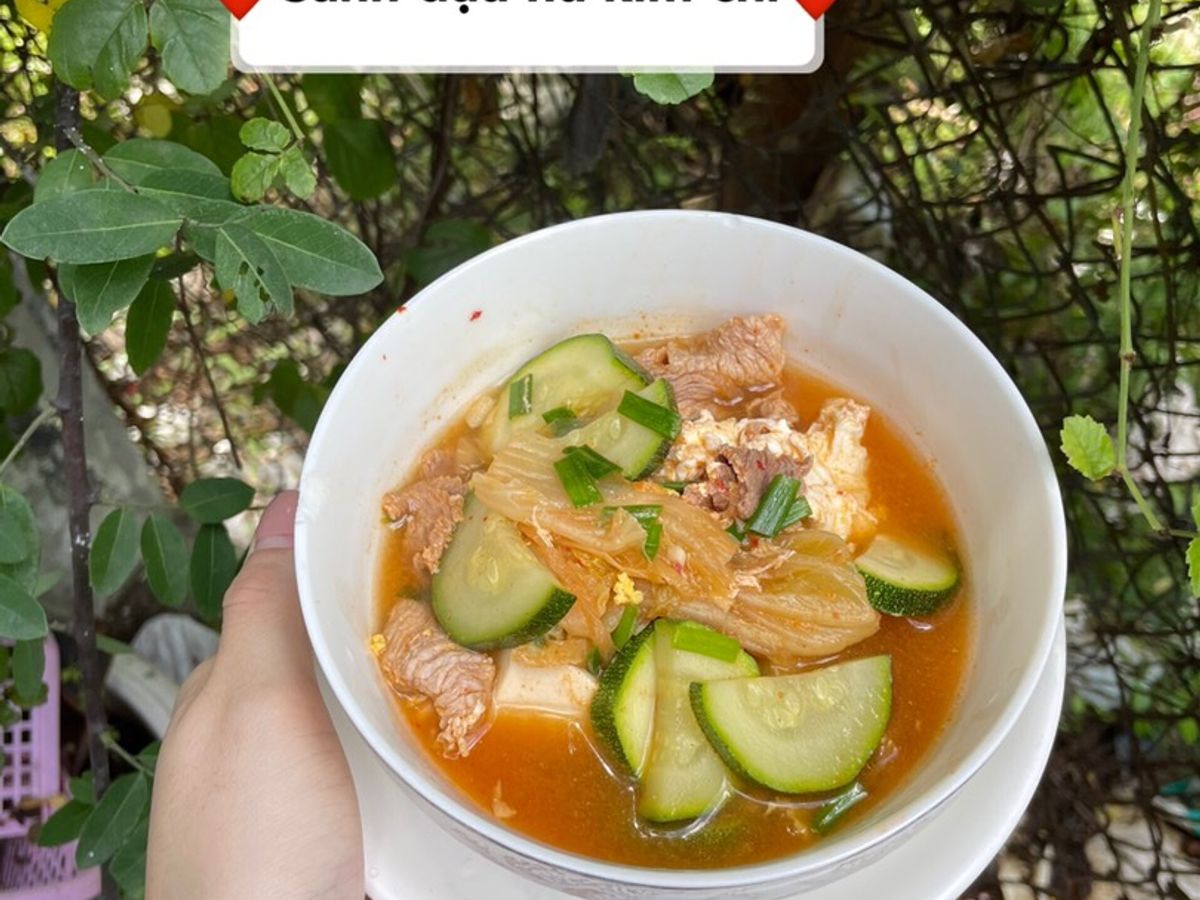 Canh đậu hũ kim chi