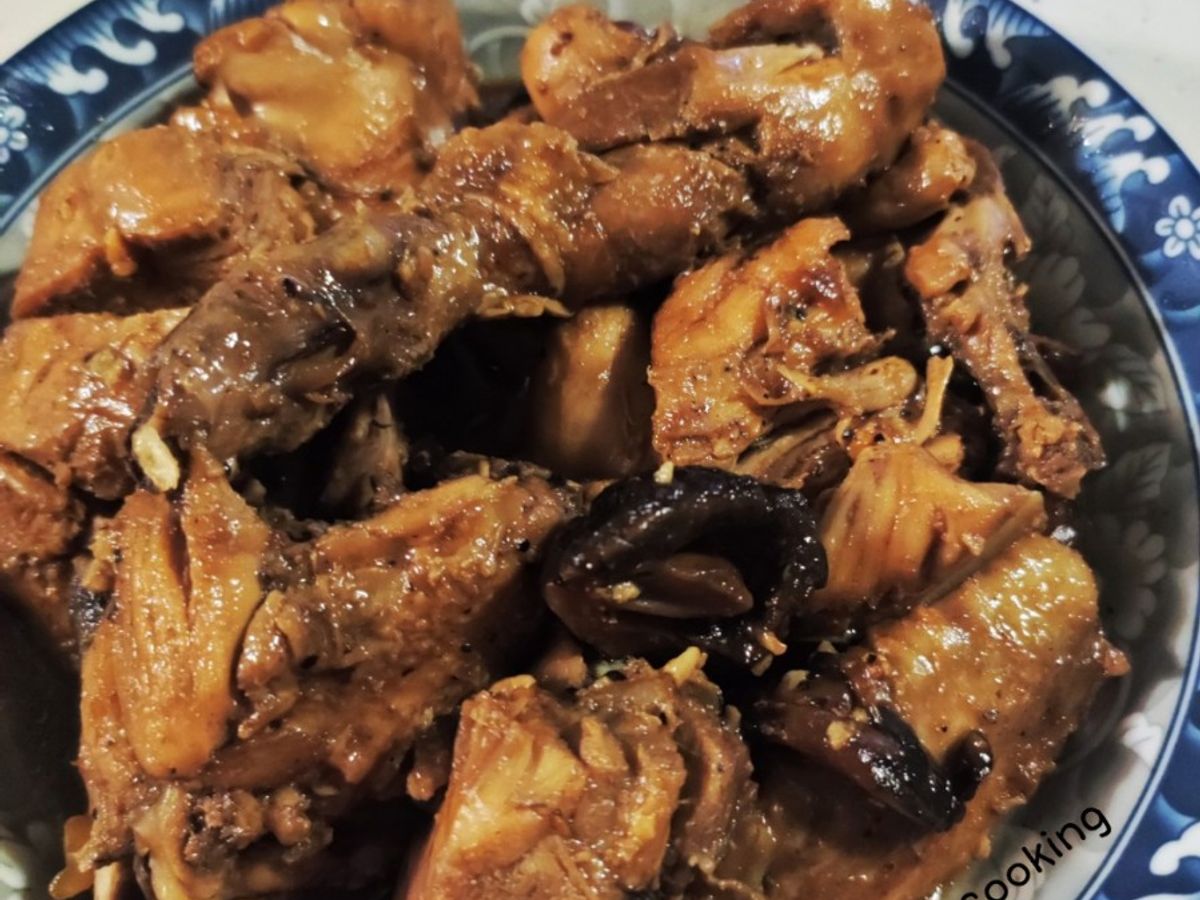 Gà Kho Nấm Hương Kiểu Người Hoa/ Braised Chicken Mushroom