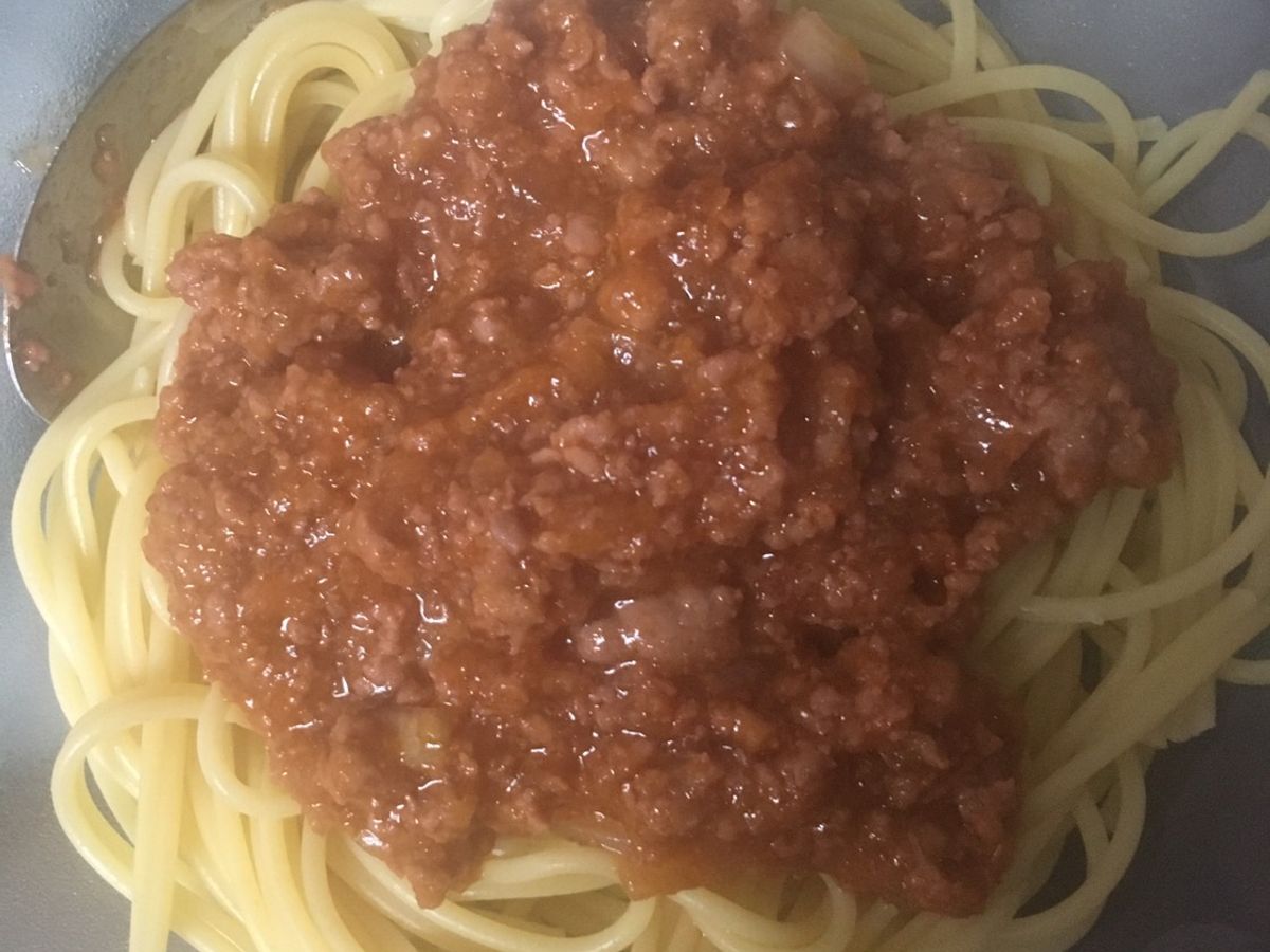 Mì ý sốt bò bằm