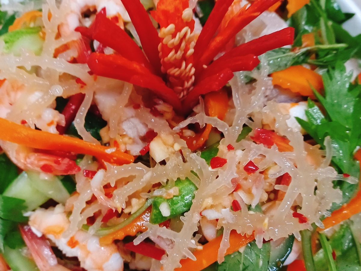 Gỏi rong sụn tôm thịt