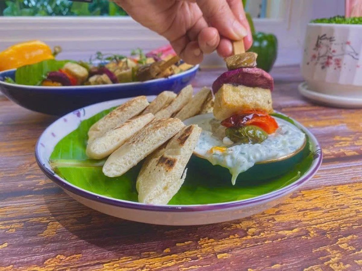 📣 Rau củ nướng xiên que