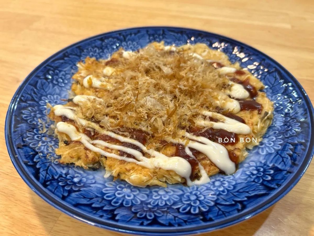 Bánh xèo Nhật Bản Okonomiyaki (Tôm, cá ngừ)