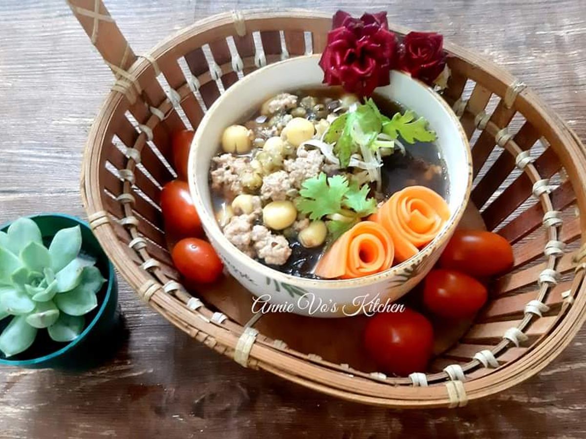Canh rong biển thịt bằm