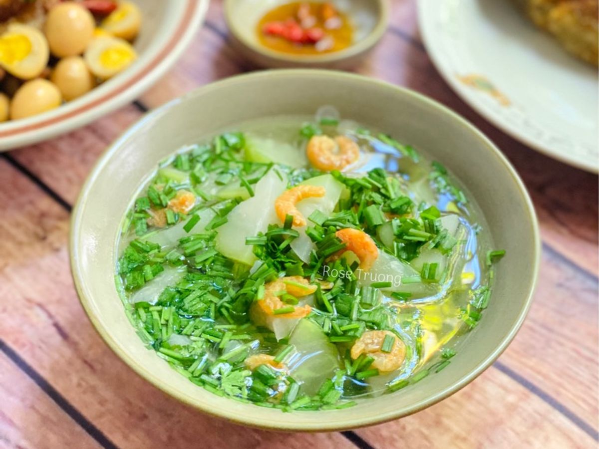 Canh Bầu Nấu Tôm Khô