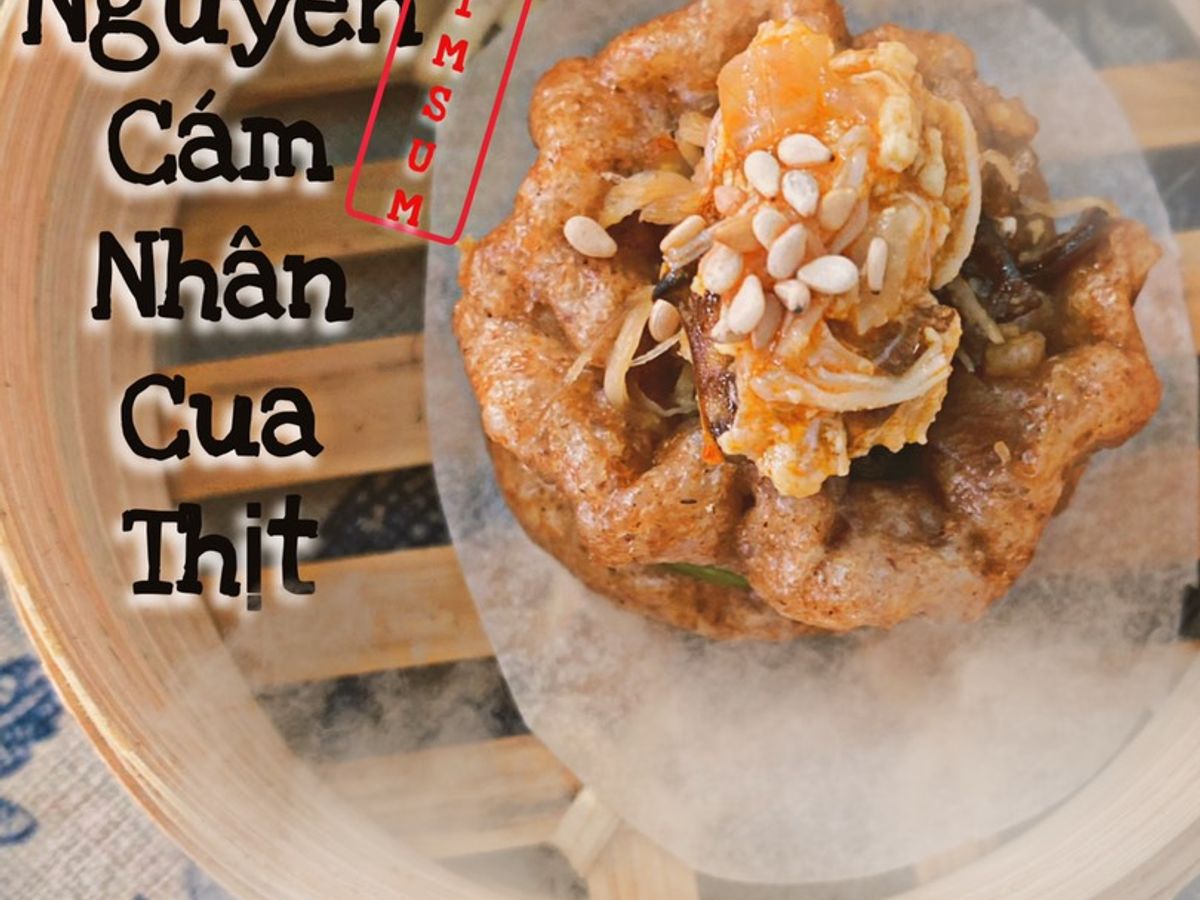 Xíu mại nguyên cám nhân cua thịt
