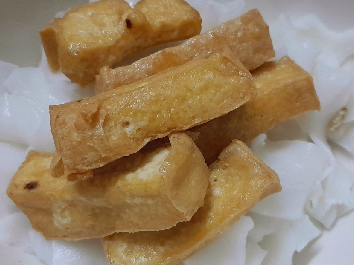 Mì lá tươi đậu hũ nước tương