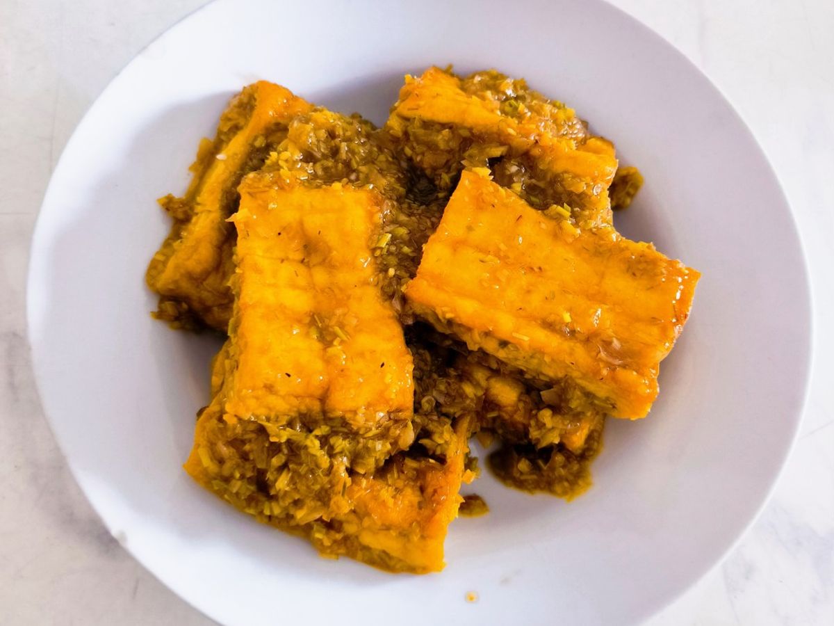 Đậu hủ kho xả ớt