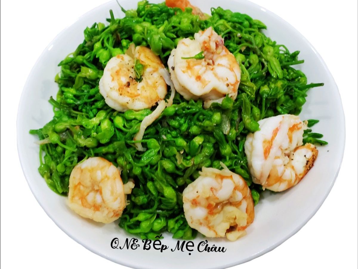 Bông thiên lý xào tôm