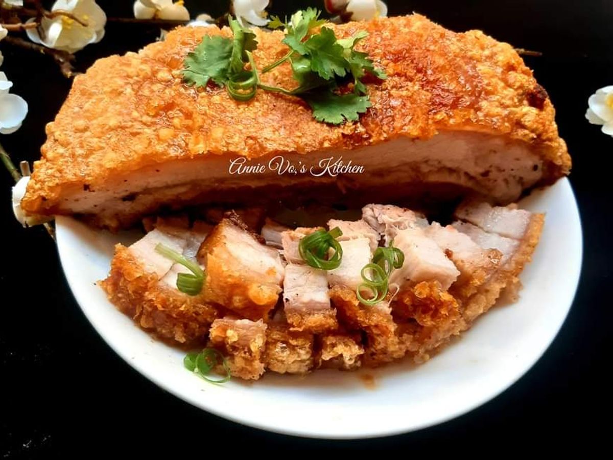 Heo quay giòn bì