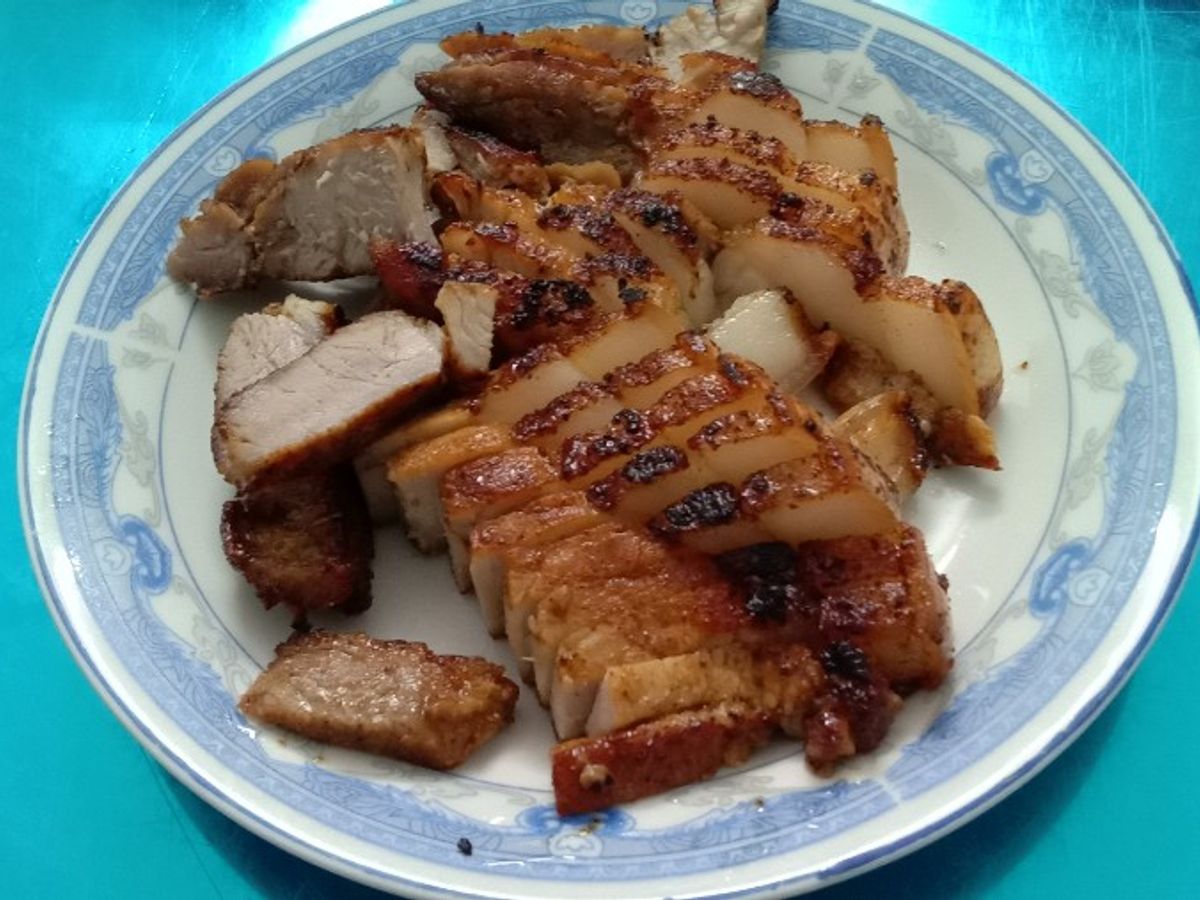 Thịt heo áp chảo ngũ vị