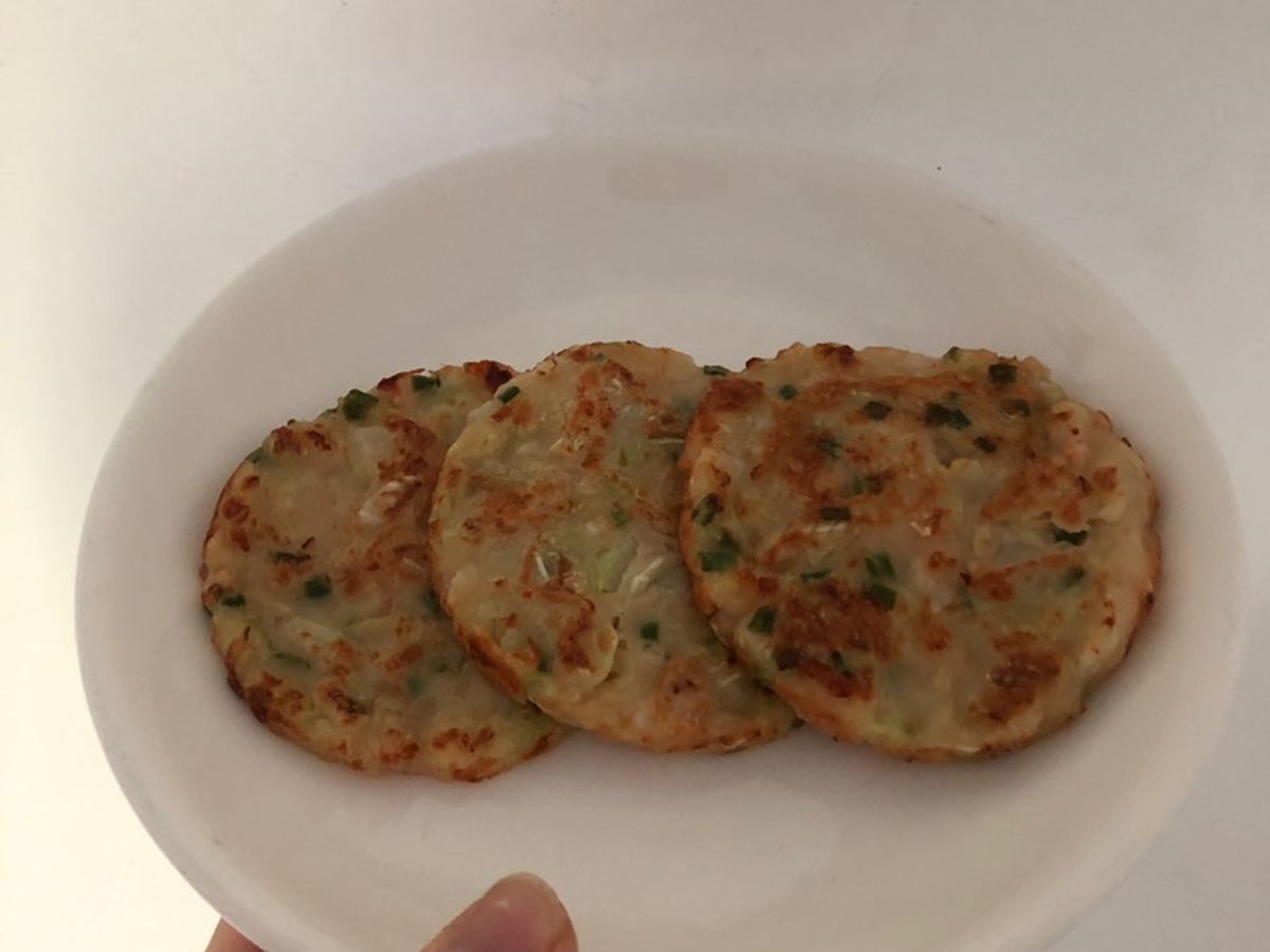Bánh tôm bắp cải