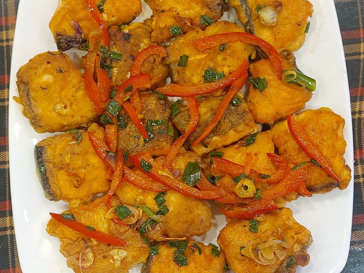 Cá hồi chiên