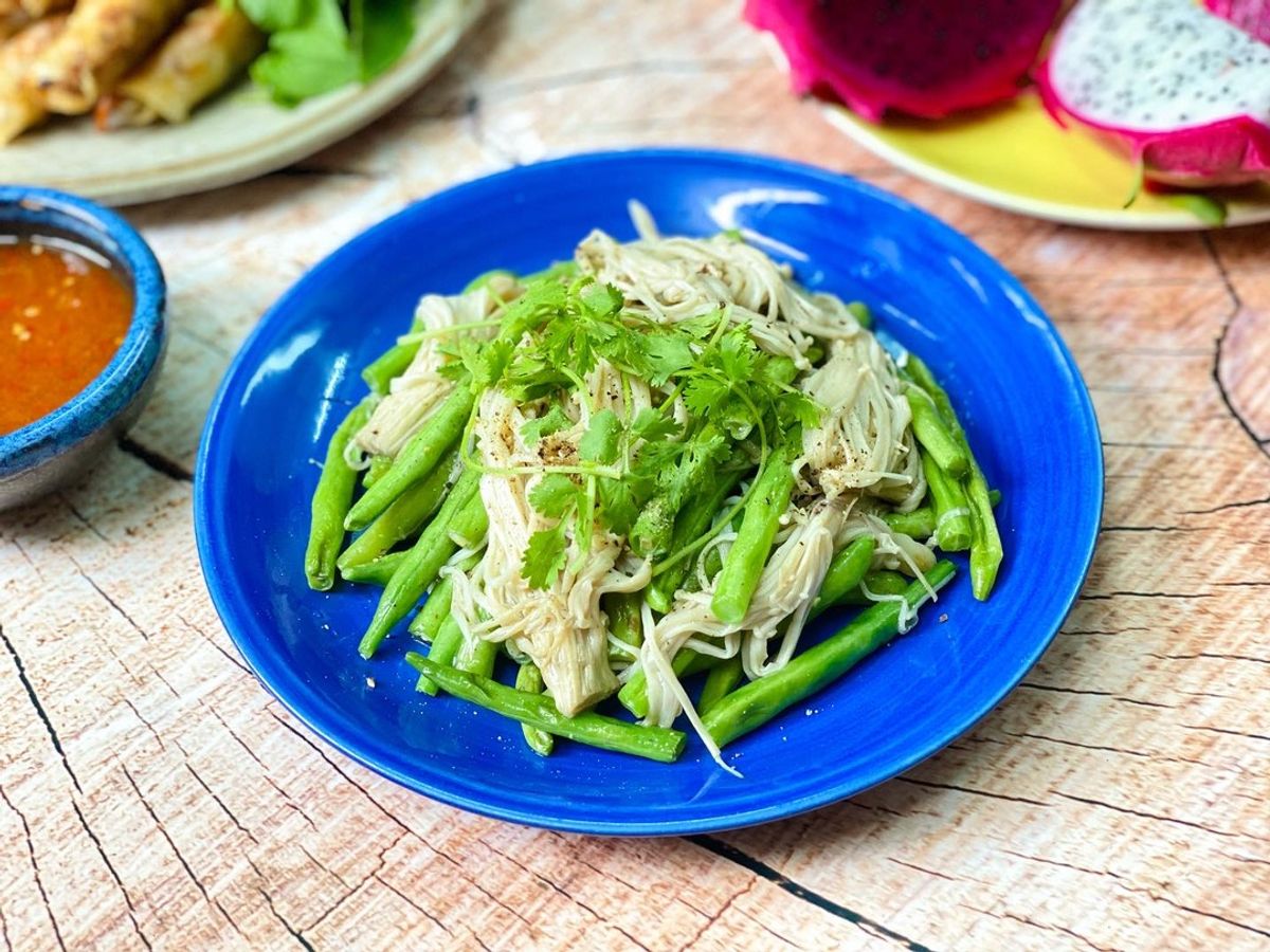 Đậu Cô Ve Xào Nấm Kim Châm