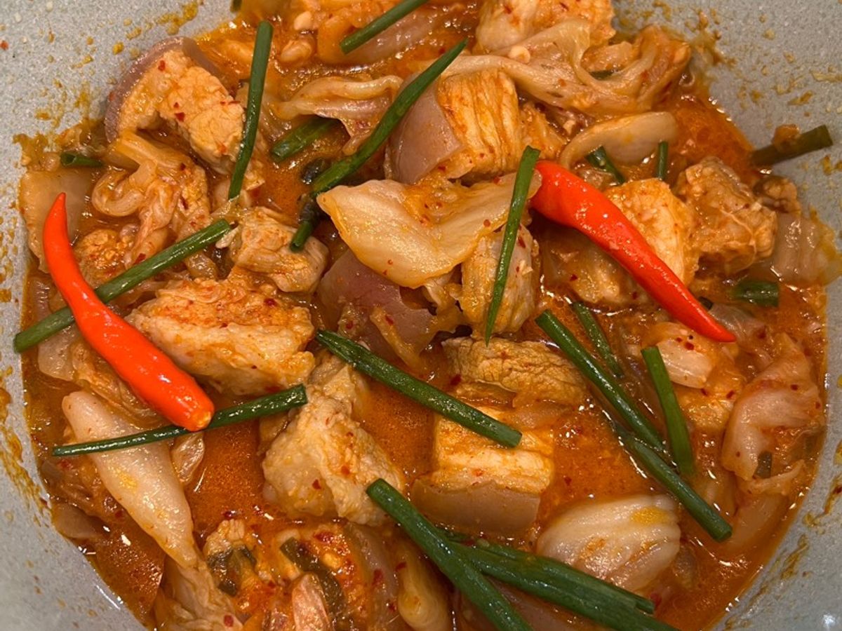 Thịt kho kim chi